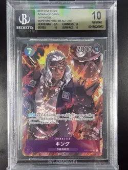 BGS 10 King Alternate Art OP01-096 Super Rare JPN One Piece - Image 1