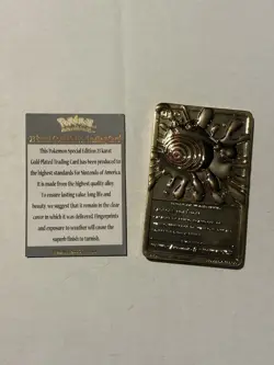 Pokemon Poliwhirl 23k Gold Plated Trading Card With Authenticity Card - Image 1