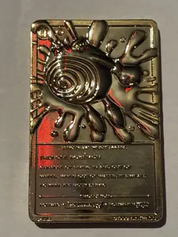 Pokemon Poliwhirl 23k Gold Plated Trading Card With Authenticity Card - Image 3