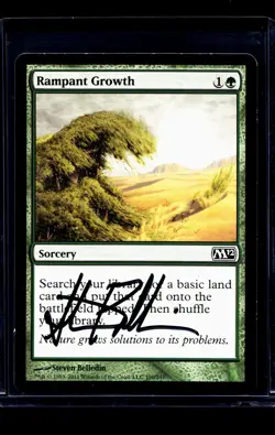 MTG Magic The Gathering Magic 2012 AP Signed Artist Proof Auto Rampant Growth LP - Image 1