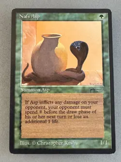 Nafs Asp MTG Arabian Nights (Dark)—Lightly Played EX—Vintage Magic the Gathering - Image 1