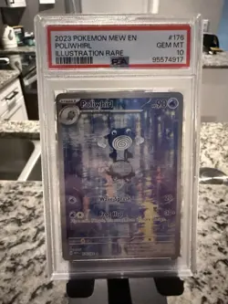 Poliwhirl 176/165 Illustration Rare Pokemon TCG Scarlet & Violet 151 PSA 10 - Image 1