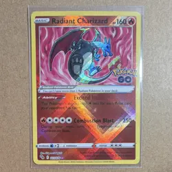 Pokemon Radiant Charizard Radiant Rare Holo 011/078 Pokemon GO 160 HP Card - Image 1