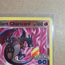 Pokemon Radiant Charizard Radiant Rare Holo 011/078 Pokemon GO 160 HP Card - Image 3