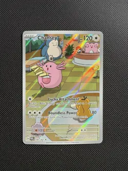 Pokemon Chansey TCG Twilight Masquerade Illustration Rare Holo Card 187/167 - Image 1