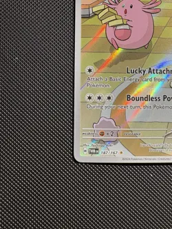 Pokemon Chansey TCG Twilight Masquerade Illustration Rare Holo Card 187/167 - Image 5