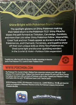 Pokemon TCG Scarlet & Violet Paldean Fates Booster Bundle Box 6 Packs New - Image 2