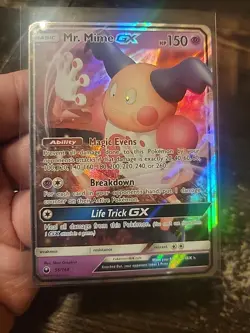 Mr. Mime GX ULTRA RARE 56/168 Pokemon SM Celestial Storm NM HOLO - Image 1