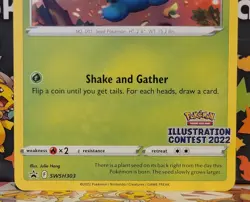 Pokemon Illustration Contest 2022 Bulbasaur SWSH303 Promo LP-NM - Image 2