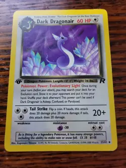 MP! Pokemon 1st Ed Team Rocket Dark Dragonair 33/82 - Image 1