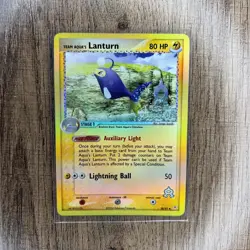 Pokemon TCG Team Aqua’s Lanturn 2004 28/95 Uncommon Reverse Holofoil MP - Image 1