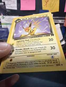 Pokemon TCG Dark Jolteon Team Rocket 1st Edition (38/82) - Image 2