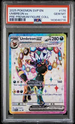 Pokemon Umbreon Ex #176 PRISMATIC Figure Collection Box Promo PSA 10 GEM MINT ! - Image 1
