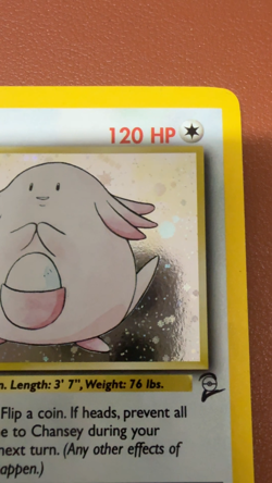 POKEMON TCG CHANSEY 3/130 RARE HOLO BASE SET 2 NEAR MINT NO PLAY PACK TO FOLDER - Image 2