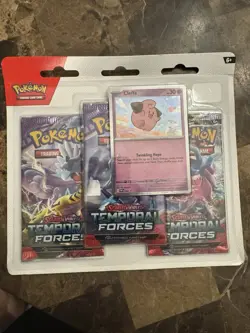 Pokemon Temporal Forces - Cleffa 3-Pack Booster Blister Factory Sealed - Image 1