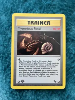 Pokemon WOTC TCG VTG Mysterious Fossil 62/62 Fossil 1st Edition - Image 4