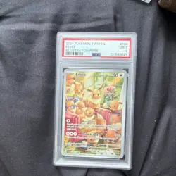 Pokemon Eevee Illustration Rare Holo #188/167 PSA 9 Sv06 Twilight Masquerade - Image 1