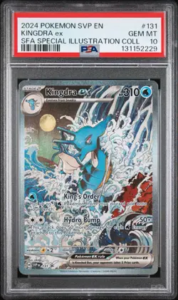2024 Pokemon SV Black Star Promo SVP Kingdra ex #131 Special Illustration PSA 10 - Image 1