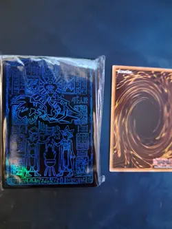 Yu-Gi-Oh! Obelisk Blue Ancient Tablet Sleeves 70 Count USED - Japanese Import - Image 1