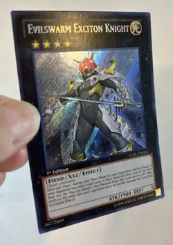 Evilswarm Exciton Knight LVAL-EN056 Legacy of the Valiant 1st Edition LP - Image 2