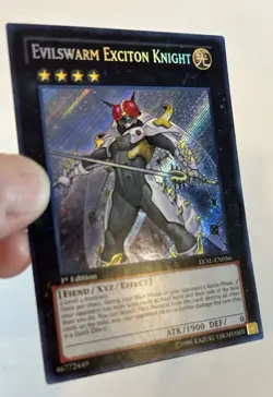 Evilswarm Exciton Knight LVAL-EN056 Legacy of the Valiant 1st Edition LP - Image 4
