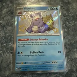 Pokemon TCG Slowbro 117/091 SV Paldean Fates Shiny Rare Card NM/M Condition - Image 1