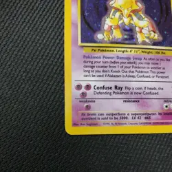 Alakazam 1/130 Holo Base Set 2 Lightly Played Vintage Pokemon Card 1999 - Image 5