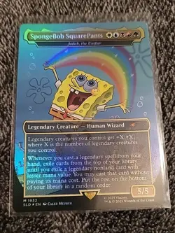 Spongebob Squarepants x Secret Lair #1932 Spongebob Squarepants - Rainbow Foil - Image 1