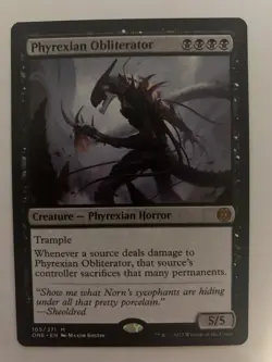 Phyrexian Obliterator Phyrexia: All Will Be One Regular - Image 1