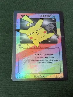 Achu (Pikachu) 6/7 - Breakout 1st Edition Pokederp First Print Fan Art Pokemon - Image 2