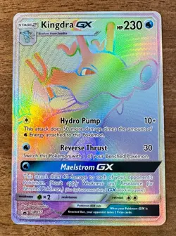 Pokemon TCG Kingdra GX SM Black Star Promo SM155 Holo Secret Ultra Rare - Image 1