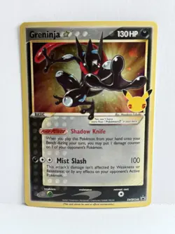 Pokemon TCG Greninja Gold Star SWSH144 Celebrations Black Star Promo Holo Card - Image 1