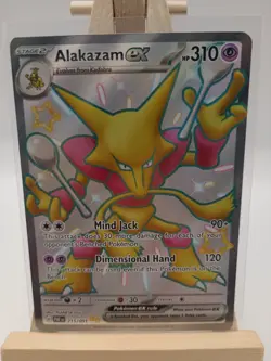 Alakazam ex 215/091 Paldean Fates Ultra Rare Shiny Full Art Pokemon Card Pokemon - Image 1