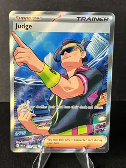 Pokemon TCG Judge 222/182 Destined Rivals Trainer Card - Image 1
