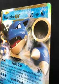 Blastoise EX 21/108 XY Evolutions HOLO ULTRA RARE Shiny Pokemon Card Near Mint - Image 5