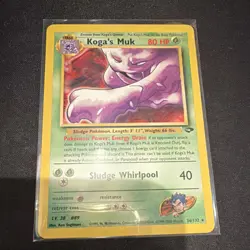 Pokemon Koga's Muk 26/132 Gym Challenge Rare Unlimited 80 HP Sludge English - Image 1