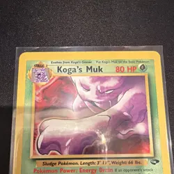 Pokemon Koga's Muk 26/132 Gym Challenge Rare Unlimited 80 HP Sludge English - Image 3