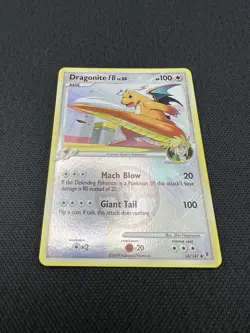 Pokemon Supreme Victors - Dragonite Crosshatch Holo League Promo # 56/147 -LP - Image 2