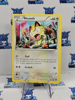 Meowth Steam Siege 88/114 Pokemon NM - Image 1