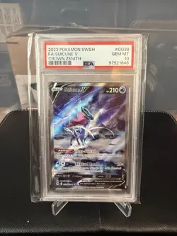 Suicune v crown zenith psa 10 pokemon swsh 2023 - Image 1