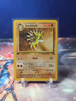 Sandslash LP 41/62 1st Edition Fossil Pokemon TCG Regular - Image 1