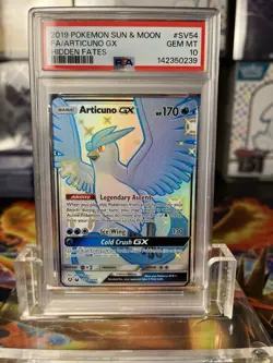 Pokemon PSA 10 Articuno GX Hidden Fates SV54/sv94 - Image 1