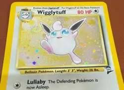 POKEMON TCG WIGGLYTUFF 19/130 RARE HOLO BASE SET 2 EX NO PLAY PACK TO FOLDER - Image 4