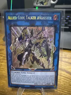 Yugioh Allied Code Talker @Ignister ALIN-EN051 1st Ed Secret Rare NM Presale - Image 1
