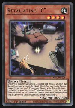 Retaliating "C" - GFP2-EN108 - Ultra Rare - 1st Edition Yugioh - Image 1