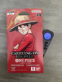 🔥 One Piece OP-13 CARRYING ON HIS WILL Sleeved Booster Pack Heavy 38.9G 🔥 - Image 1