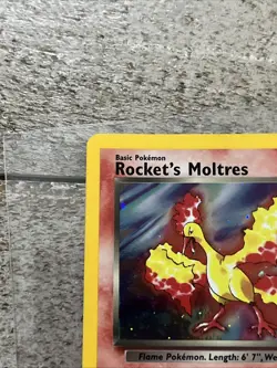Pokemon TCG Rocket’s Moltres Holo Rare Card 12/132 Gym Heroes Unlimited - Image 5