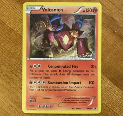 Volcanion XY164, NM Holo Black Star Promo, Galaxy Fart Swirl, Pokemon TCG Cards - Image 1