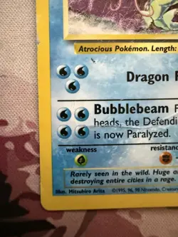 GYARADOS 6/102 Base Set Holo Pokemon Card DMG HP - Image 4