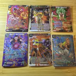 Lot 6 Dragon Ball Cards As Shown - Image 1
